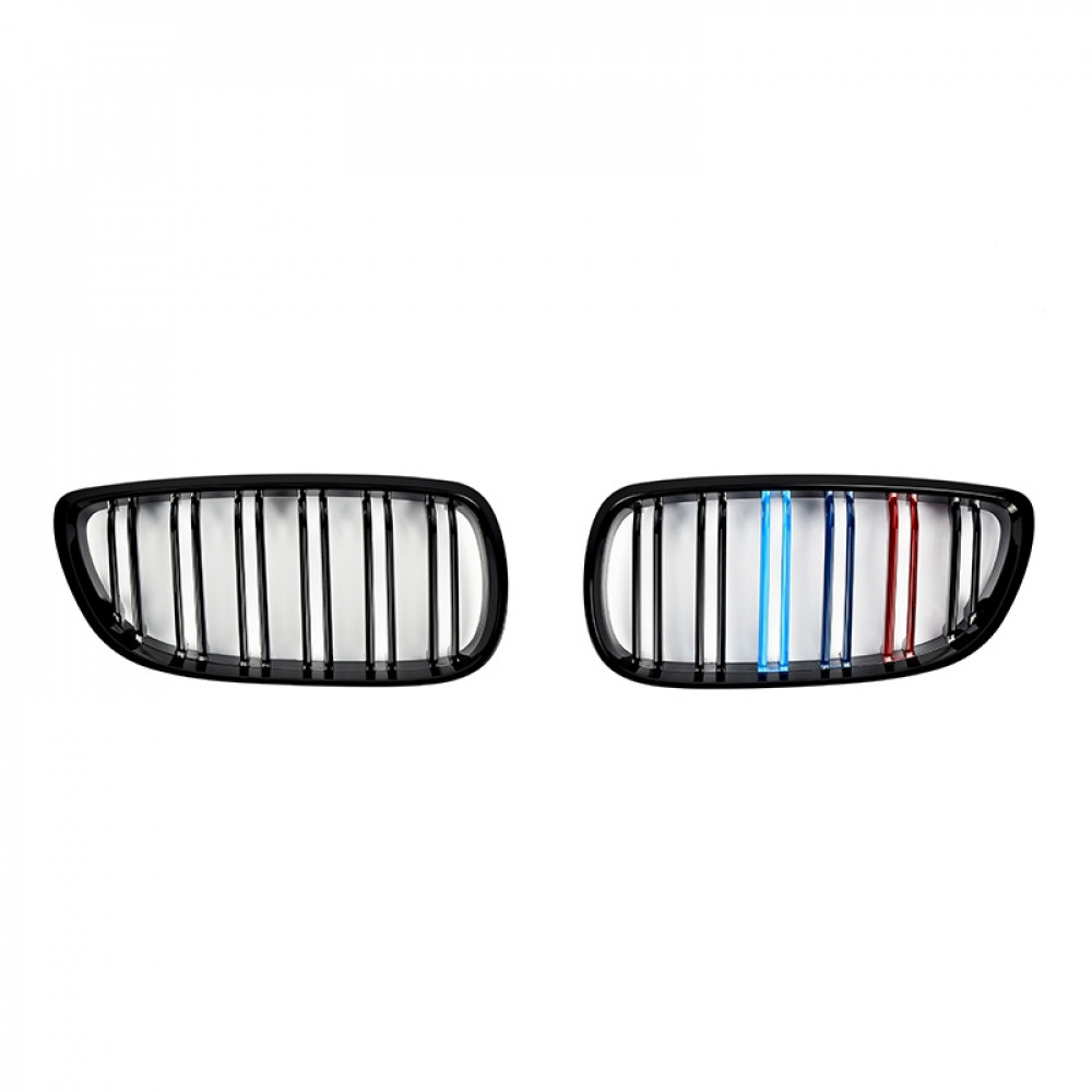 Решітка радіатора (ніздрі) BMW 3-Series E92/E93 (2007-2010) в стилі M3 (подвійні ребра)