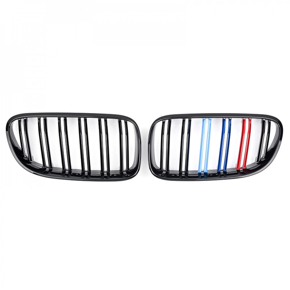 Решітка радіатора (ніздрі) BMW 3-Series E92/E93 (2010-2013) в стилі M3 (Tri-Color)