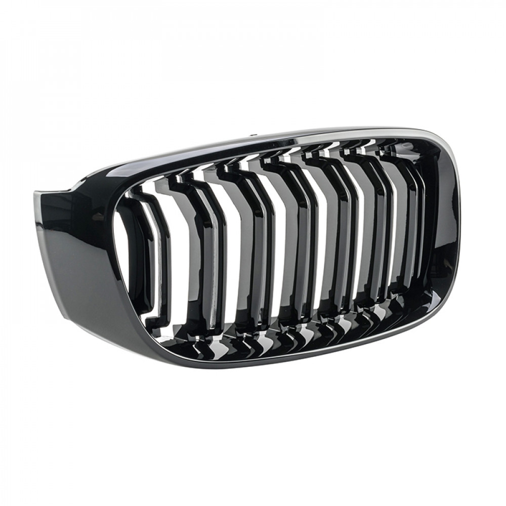 Решітки радіатора (ніздрі) BMW 3 GT F34 M3 Style Gloss Black