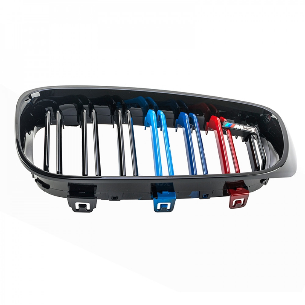 Решетки радиатора (ноздри) BMW 3-Series F34 GT (2013-2016) в стиле M3 Black