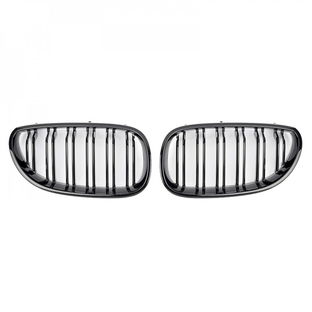 Решетки радиатора (ноздри) BMW 5-Series E60/E61 (2003-2010) в стиле M5 (Gloss Black)