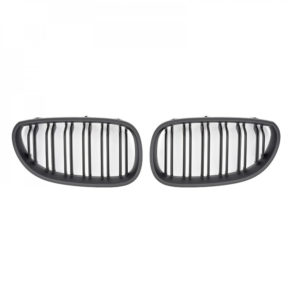 Решетки радиатора (ноздри) BMW 5-Series E60/E61 (2003-2010) в стиле M5 (черный мат)