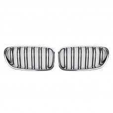 Решетки радиатора (ноздри) BMW 5 F10-F11 М5 Style Gloss Black / Chrome