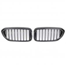 Решетки радиатора (ноздри) BMW 5 G30-G31 М5 Style Gloss Black 1 BAR