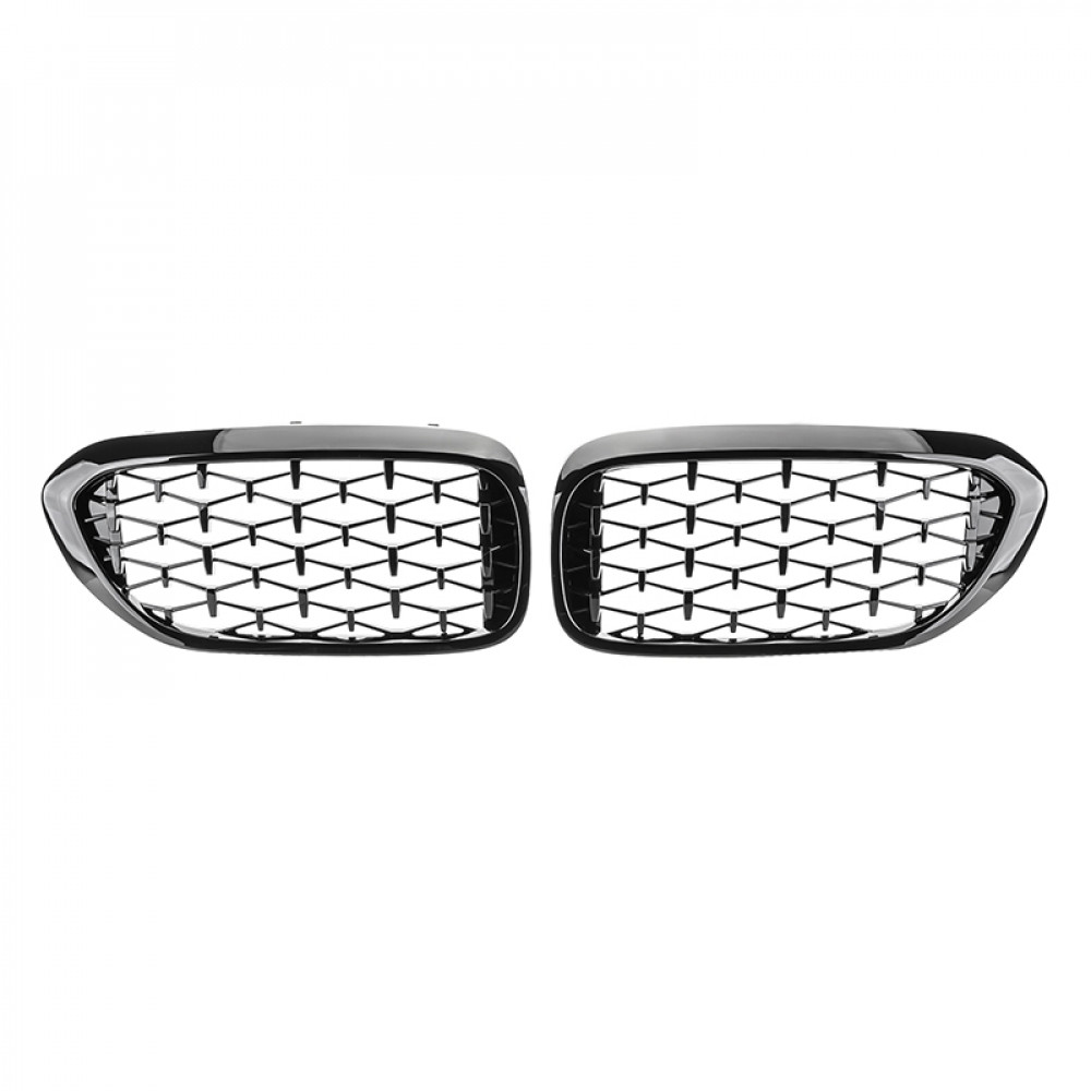 Решетка радиатора (ноздри) BMW 5-Series G30/G31 (2016-2020) в стиле Diamond