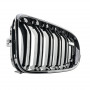 Решетка радиатора (ноздри) BMW 6-Series F06/F12/F13 (2011-2018) в стиле M6 (Gloss Black)
