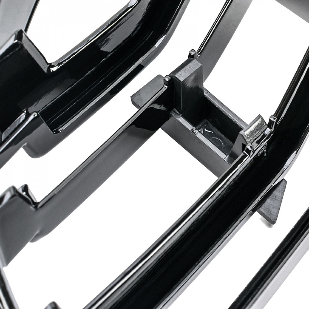 Решетка радиатора (ноздри) BMW 6-Series F06/F12/F13 (2011-2018) в стиле M6 (Gloss Black)