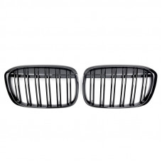 Решітки радіатора (ніздрі) BMW X1 F48 M Style Gloss Black