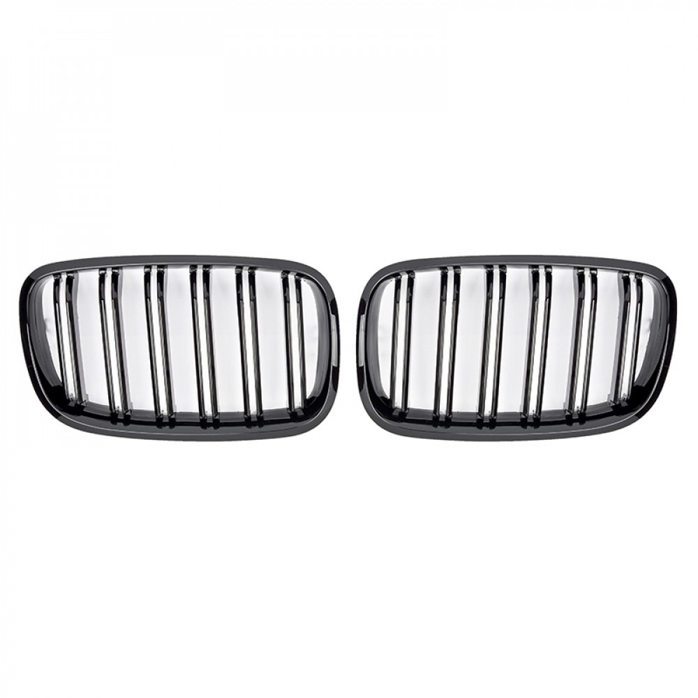 Решетки радиатора (ноздри) BMW X5 E70/X6 E71 (2007-2013) в стиле М (Gloss Black)