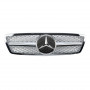 Решетка радиатора Mercedes C-Class W203 (2000-2007) в стиле AMG (Silver Chrome)