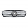 Решетка радиатора Mercedes C-Class W203 (2000-2007) в стиле AMG (Silver Chrome)