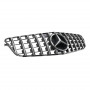 Решетка радиатора Mercedes C-Class W204 (2007-2014) в стиле Panamericana (Gloss Black/Chrome)