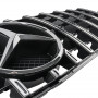 Решетка радиатора Mercedes C-Class W204 (2007-2014) в стиле Panamericana (Gloss Black/Chrome)