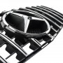 Решетка радиатора Mercedes C-Class W204 (2007-2014) в стиле Panamericana (Gloss Black/Chrome)