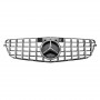 Решетка радиатора Mercedes C-Class W204 (2007-2014) в стиле Panamericana (Gloss Black/Chrome)