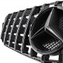 Решетка радиатора Mercedes C-Class W204 (2007-2014) в стиле Panamericana (Gloss Black)