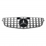 Решетка радиатора Mercedes C-Class W204 (2007-2014) в стиле Panamericana (Gloss Black)