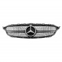 Решітка радіатора Mercedes C Class W205 у стилі Diamond чорний хром