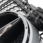 Решітка радіатора для Mercedes C-Class W205 (2014-2018) у стилі Diamond під камеру 360 (Black Chrome)