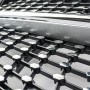 Решітка радіатора для Mercedes C-Class W205 (2014-2018) у стилі Diamond під камеру 360 (Black Chrome)