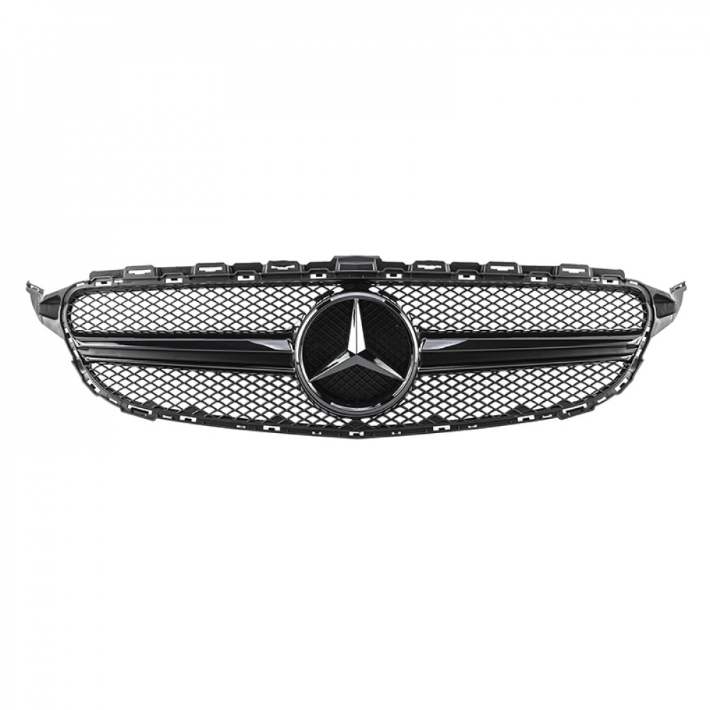 Решетка радиатора Mercedes C-klass W205 в стиле Avantgarde Black