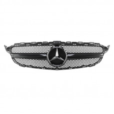 Решетка радиатора Mercedes C-klass W205 в стиле Avantgarde Black