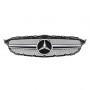 Решітка радіатора Mercedes C Class W205 Avantgarde чорний мат хром