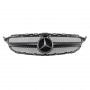 Решітка радіатора для Mercedes C-Class W205 (2014-2018) у стилі Avantgarde AMG C63 (Black Matte)