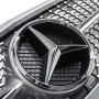 Решітка радіатора для Mercedes C-Class W205 (2014-2018) у стилі Diamond (Silver Chrome)