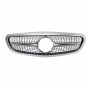 Решітка радіатора для Mercedes C-Class W205 (2014-2018) у стилі Diamond (Silver Chrome)
