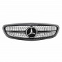 Решітка радіатора для Mercedes C-Class W205 (2014-2018) у стилі Diamond Silver (Рамка під фарбування)