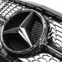 Решітка радіатора для Mercedes C-Class W205 (2014-2018) у стилі Diamond Silver (Рамка під фарбування)