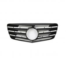 Решетка радиатора Mercedes E-Class W211 (2006-2009) в стиле AMG (Black Gloss)