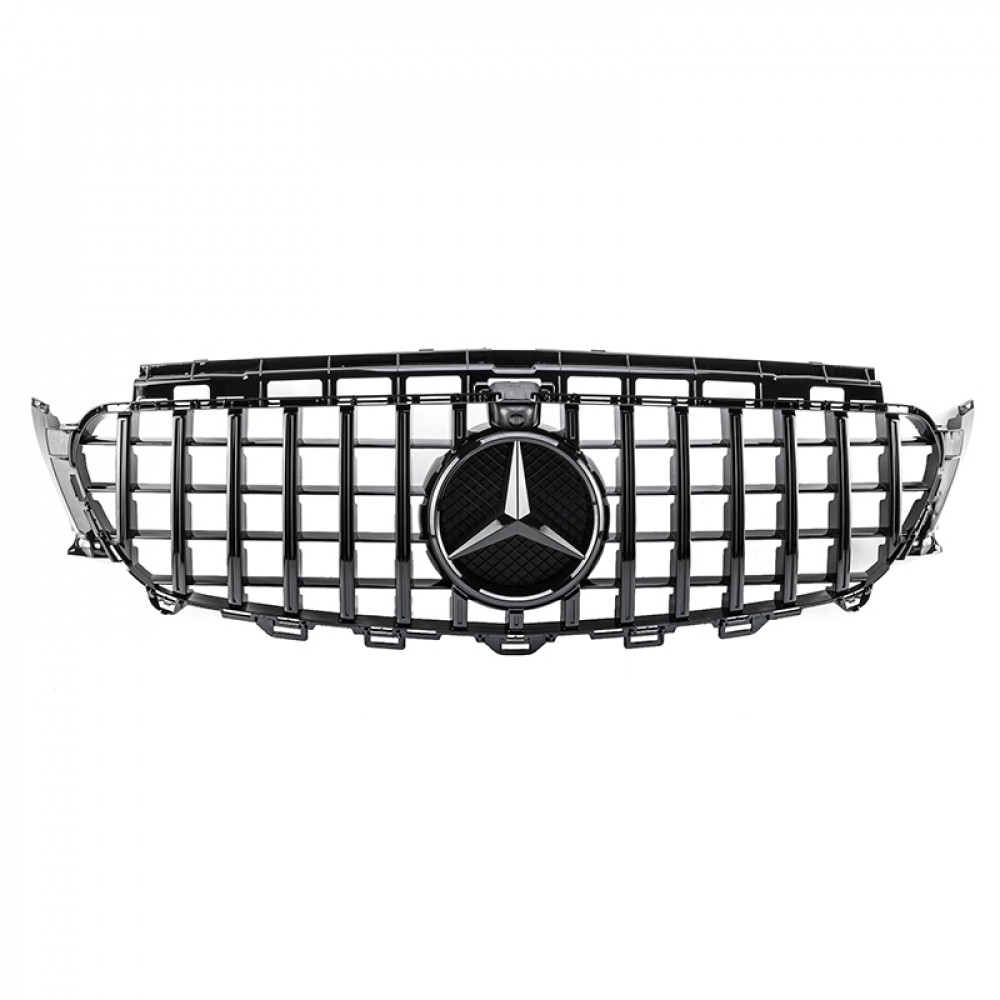 Решетка радиатора Mercedes E-klass W213 в стиле AMG GT PANAMERICANA Black