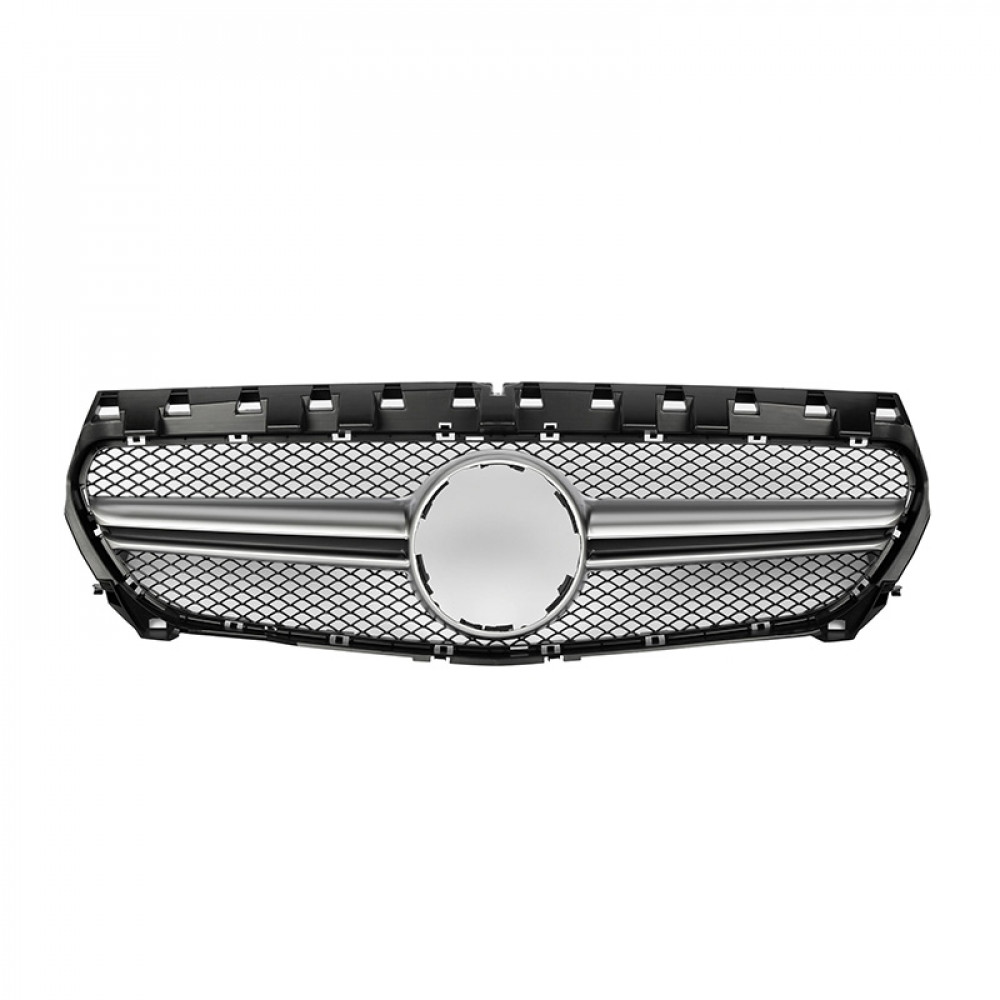 Решетка радиатора Mercedes CLA-klass W117 в стиле AMG Matte Chrome