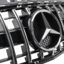 Решетка радиатора Mercedes A-Class W176 (2012-2015) в стиле GT PANAMERICANA (Black Chrome)