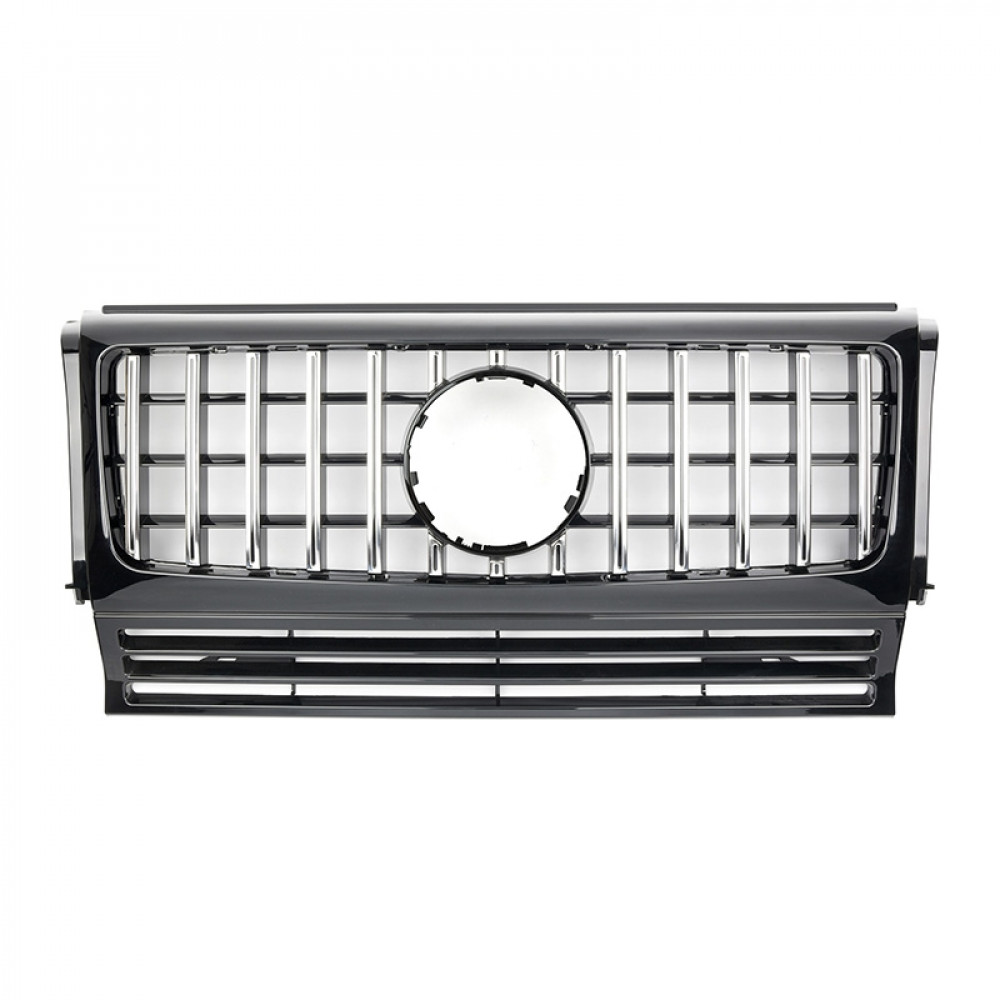 Решетка радиатора Mercedes G-Class W463 в стиле GT PANAMERICANA Black Chrome