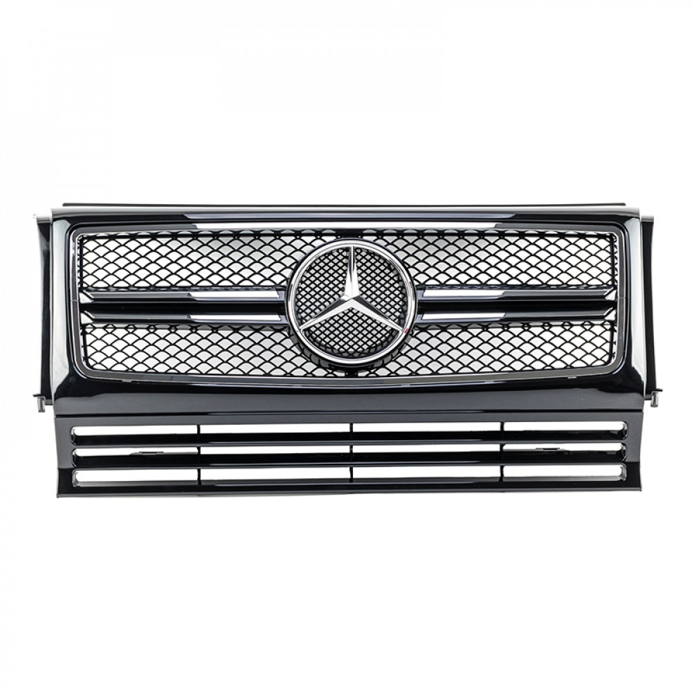 Решетка радиатора Mercedes G-Class W463 (1990-2014) в стиле AMG (Black)