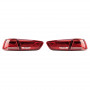 Задние диодные фонари (оптика) Mitsubishi Lancer X Red white в стили ауди