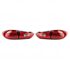 Задние диодные фонари Mazda 6 GJ (2012+) в стиле Red/Clear Lens с желтым указателем поворота