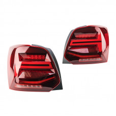 Задні діодні ліхтарі Volkswagen Polo Vento Red Clear