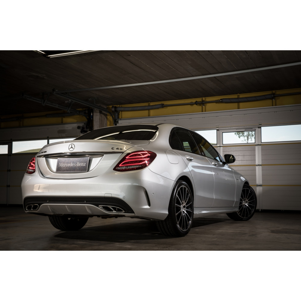 Бампер задній Mercedes C-Class W205 (2014-2021) в стилі AMG C43 під PDC