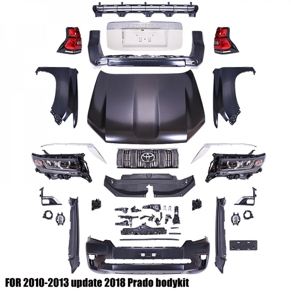 Комплект обвеса Toyota Land Cruiser Prado 150 2008-2015 в стиле 2018