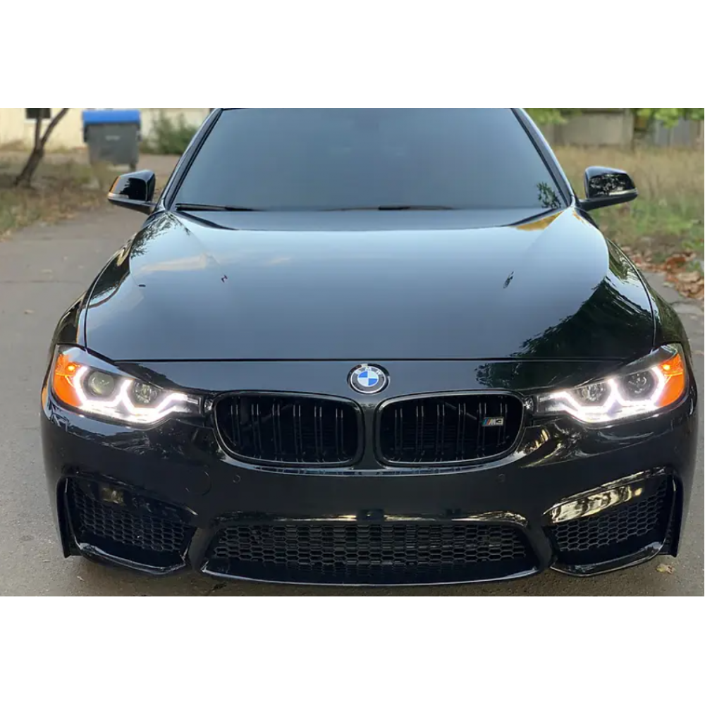Бампер передній BMW 3-Series F30/F31 (2011-2019) в стилі М3 під PDC та омивачі, без ПТФ