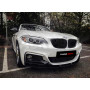 Сплітер переднього бампера BMW F22 M Performance Чорний глянець