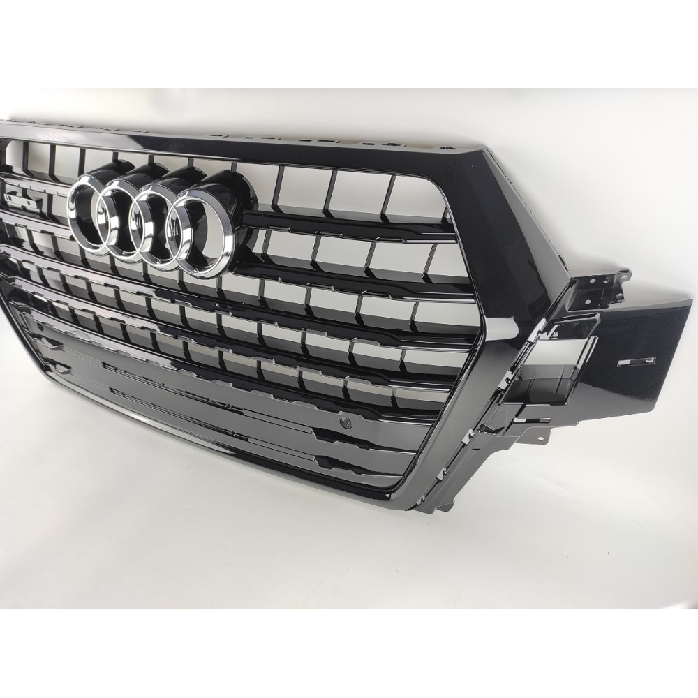Решітка радіатора Audi Q7 4M (2015-2020)в стилі S Line (чорний глянець)