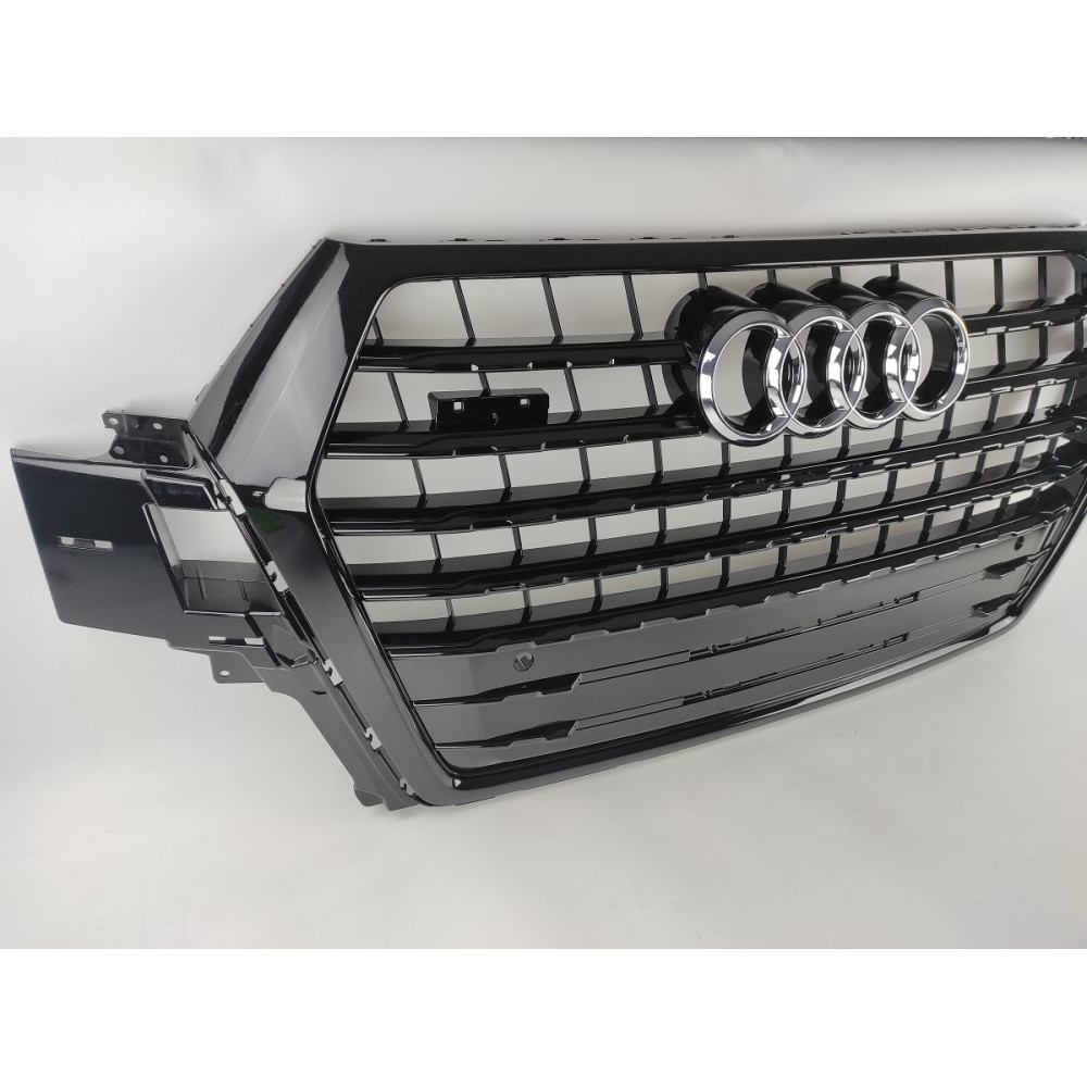 Решітка радіатора Audi Q7 4M (2015-2020)в стилі S Line (чорний глянець)
