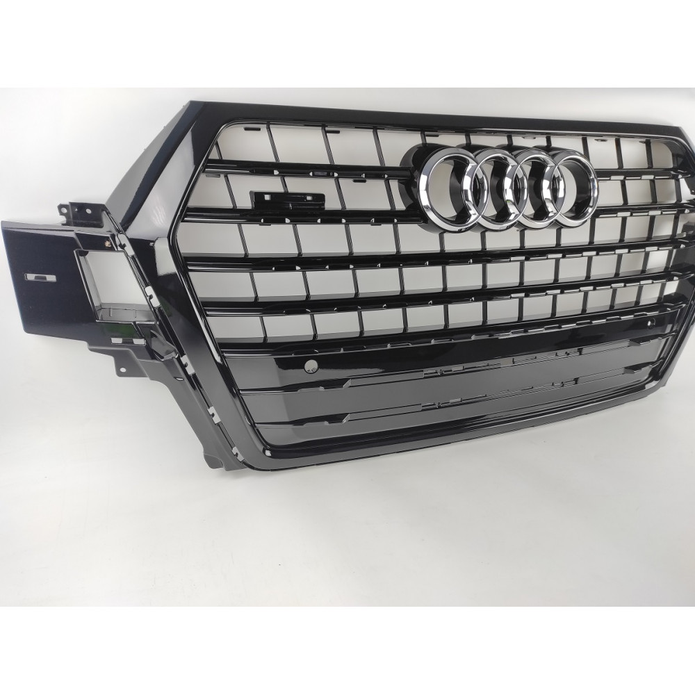 Решітка радіатора Audi Q7 4M (2015-2020)в стилі S Line (чорний глянець)