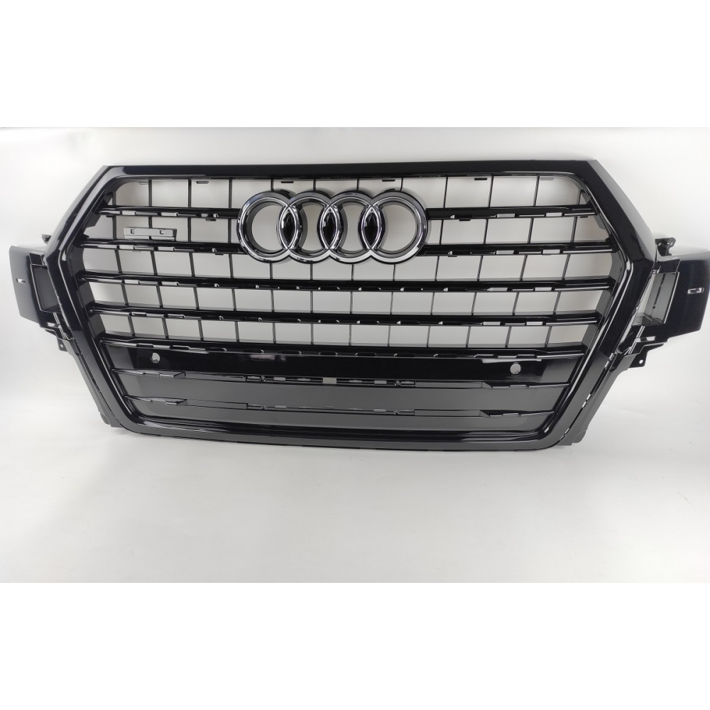 Решітка радіатора Audi Q7 4M (2015-2020)в стилі S Line (чорний глянець)