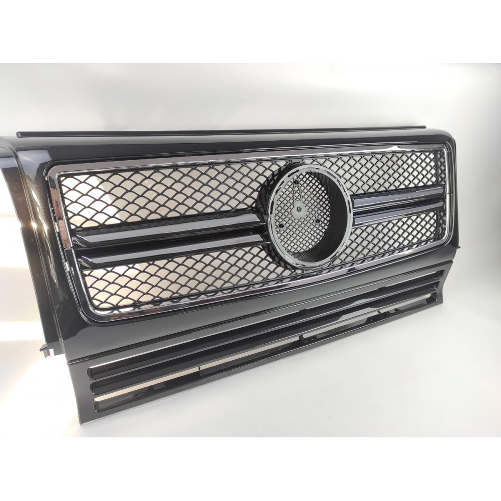 Решетка радиатора Mercedes G-Class W463 (1990-2014) в стиле AMG (Black)